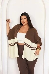Promocao sem troca ‼️Poncho bicolor tricot