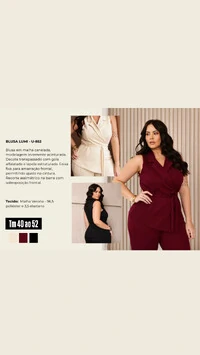 Blusa lumi malha canelada transpasse upper