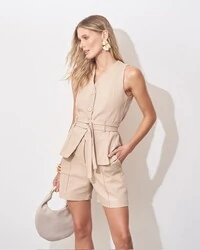 colete kelly algodao viscose linho kayla