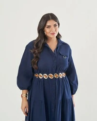 pre venda vestido chemise botoes quebela