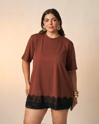 t shirt over sized chant com renda kayla