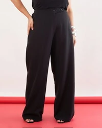 Calca reta alfaiataria botoes Bell kayla