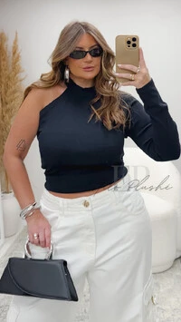 Blusa carol malha assimetrica kayla
