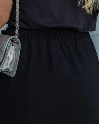 pre venda saia shorts embutido com cinto fivela alfaiataria sarjada mr fr