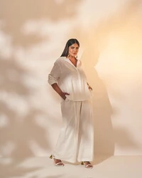 conjunto camisa e calca linho quebela