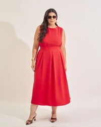 vestido decote quadrado kayla