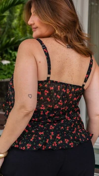 pre venda blusa alca babado crepe toque de seda liberty mr fr