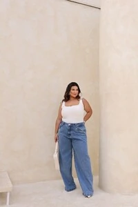 calca jeans widleg strass f provador