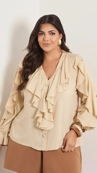 blusa sirah crepe jabour kayla
