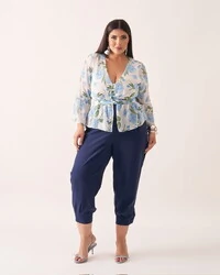 Blusa ysis crepe floral kayla