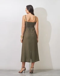 vestido viscose poliamida prespontado faixa elisabeth kayla