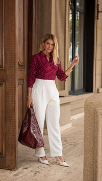 pre venda camisa viscose poa rosami