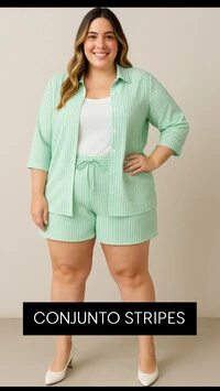 conjunto stripes brunah provador