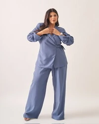 blazer nivea alfaiataria viscose com transpasse kayla