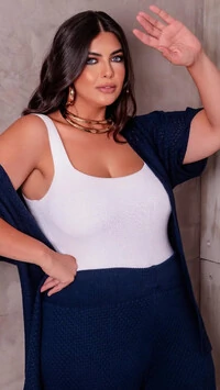 conjunto tricot solo kimono+ calca com forro embutido planet