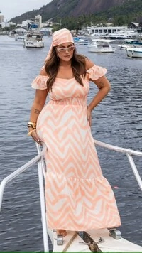 Pre venda vestido longo estampa exclusiva mr fr