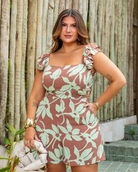 pre venda macaquinho estampado flor marina mr fr