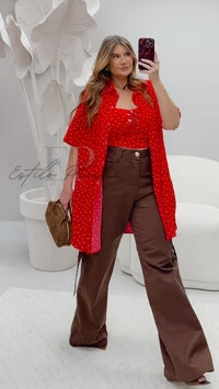 promo sem troca camisa airflow com cropped bojo poa