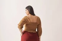 pre venda cropped anah decote quadrado e elastex costas viscose kayla