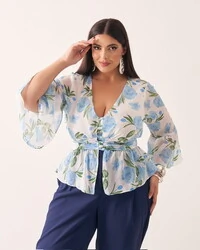 Blusa ysis crepe floral kayla