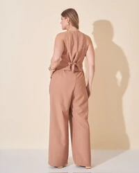 calca alfaiataria viscose nature kayla