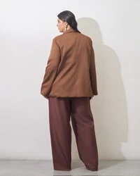 blazer risca de giz alfaiataria kayla