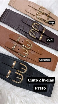 cinto elastico 2 fivelas