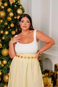 saia midi tricoline com elastano listrada planet