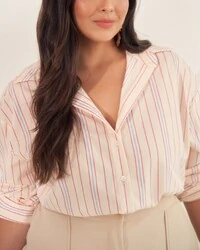 camisa listrada collors quebela