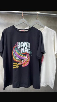 t shirt algodao estampa bananas lore