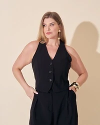 colete alfaiataria cropped kayla
