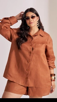 camisa linho collab kayla