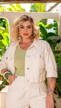 jaqueta jeans branco gringo brunf provador