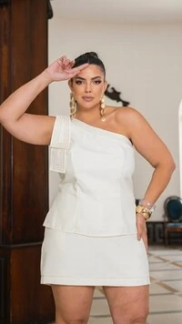 pre venda conjunto ombro unico prespontado divas