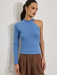 Blusa carol malha assimetrica kayla