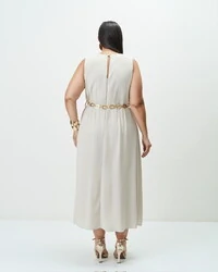 vestido decote transpassado classica quebela