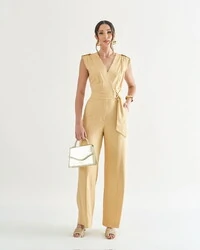 macacao transpasse em linho quebela