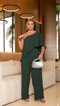 pre venda macacao babados air flow mel e canela