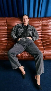 jaqueta jeans black bruna izzat