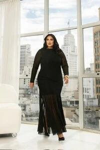 PRE VENDA vestido longo tule trabalhado divas