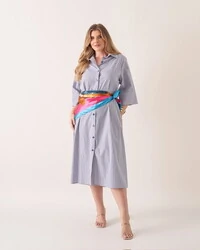 Vestido chemise stripes norah kayla