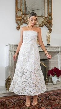 pre venda vestido renda tomara que caia rechilie divas