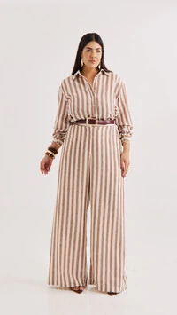 Conjunto stripes euro golden quebela