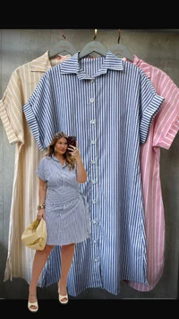 vestido stripes bella lore