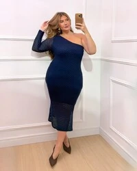 pre venda vestido colmeia um ombro bruna planet