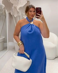 Pre venda vestido longo glory mar duas