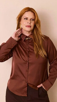 camisa andy acetinada