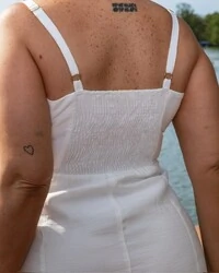 Pre venda vestido midi sendoriale fivelas mr fr