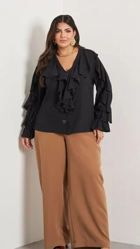 blusa sirah crepe jabour kayla