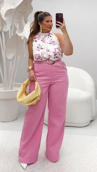 pre venda blusa floratta chiffon floral milan